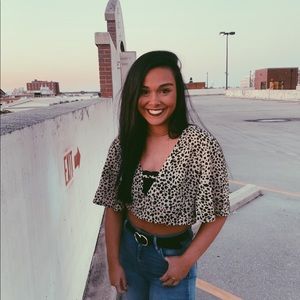 Patterned Crop Top